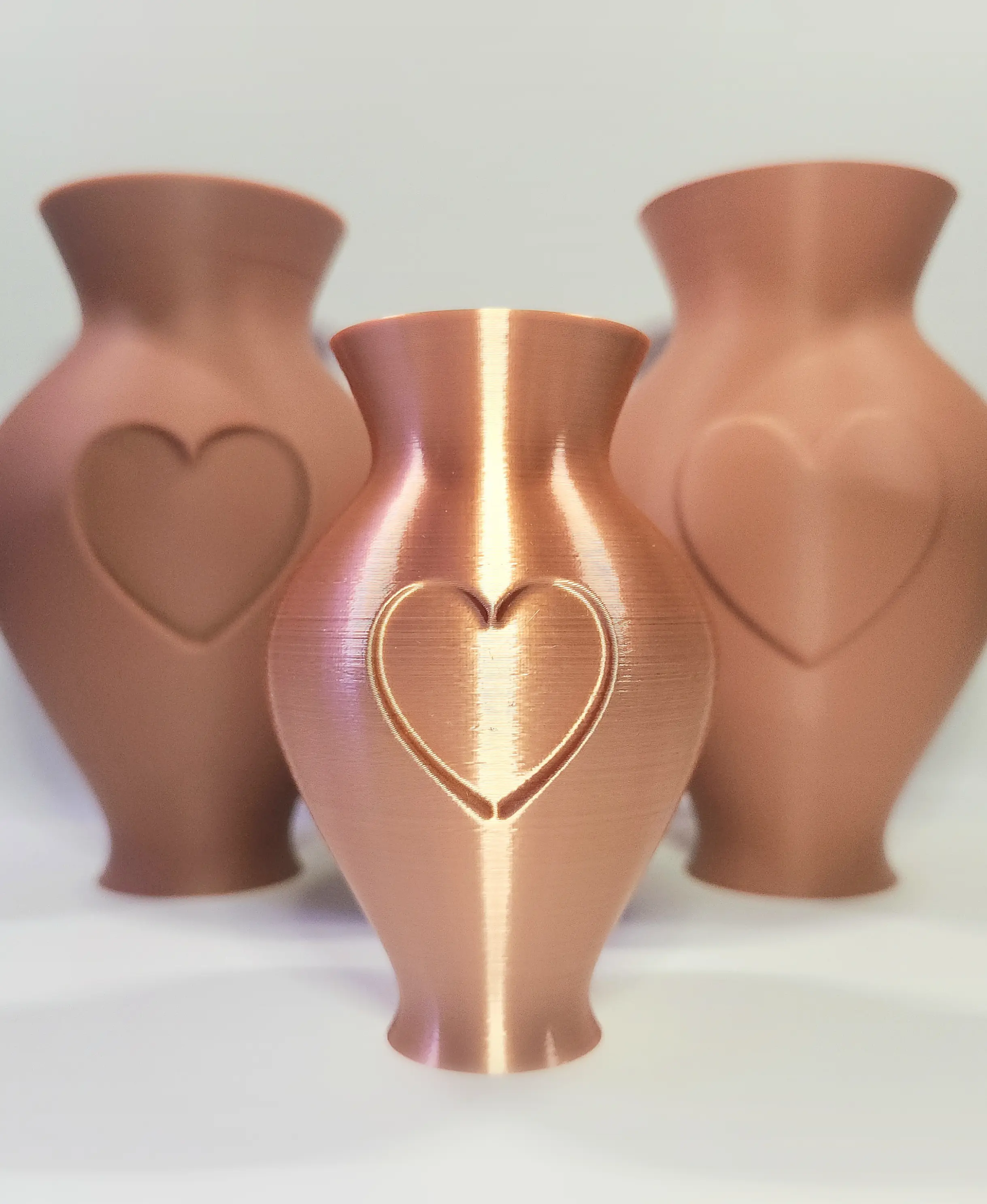 'Enduring Love' Decorative Hearts Flower Vase :: Home Decor 3d model