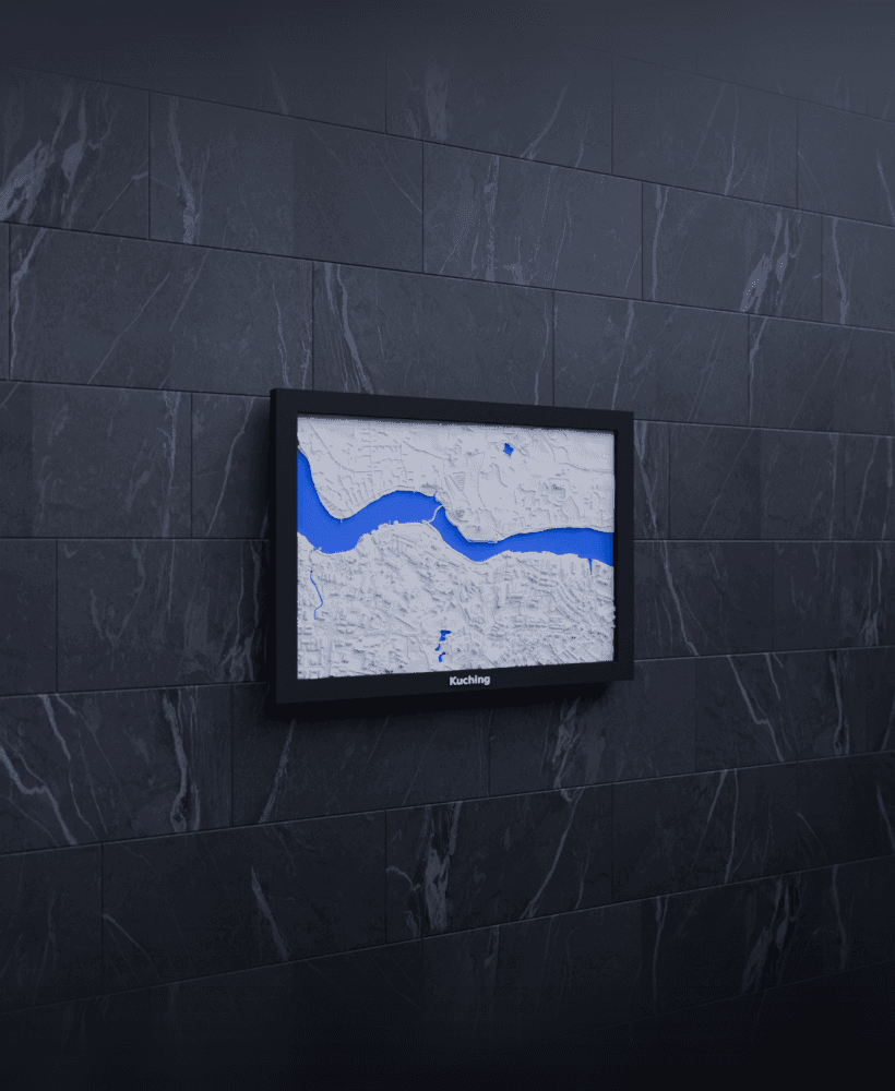 Kuching, Malaysia - 3D Miniature 3d model