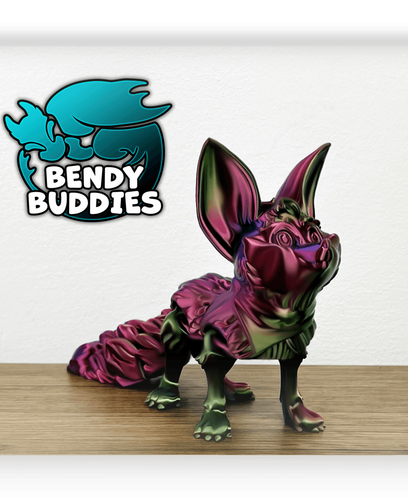 Foxi Fox / Cute Animal Articulated / Print-in-Place Tailed Creature / Feline Beast / Creature World 3d model