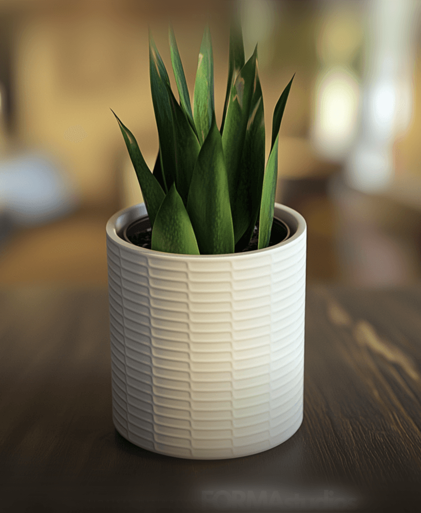 Planter with drip tray - FORMAstudios P010 3d model