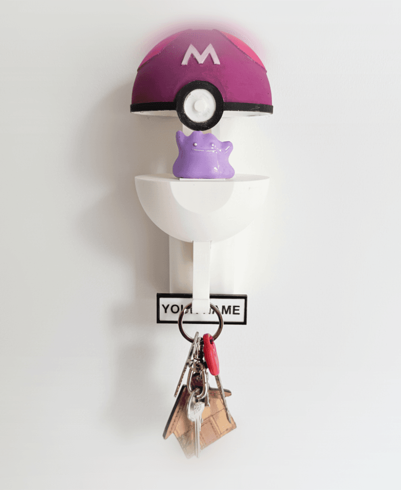 Ditto Pokemon Key Chain 3d model