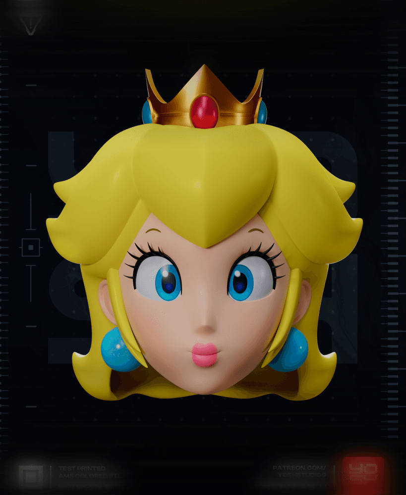 Blonde Princess Mask 3D Printer STL 3d model