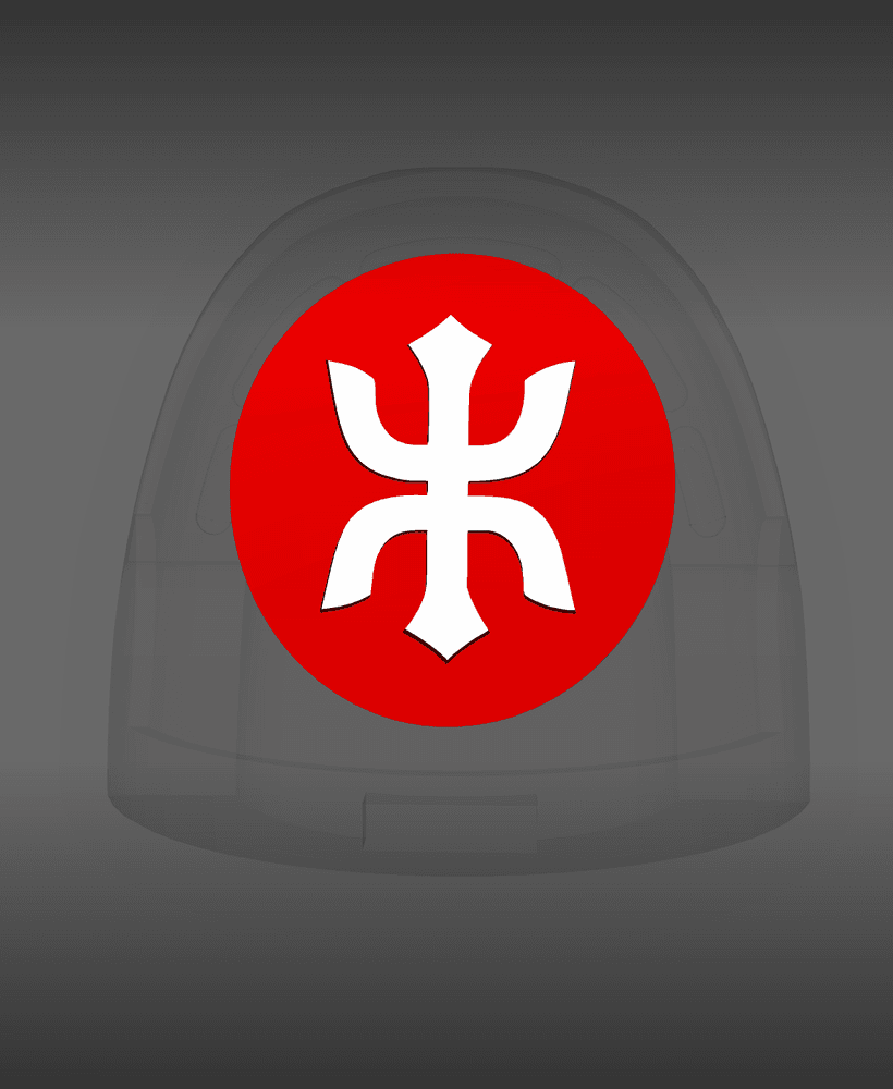 Red Ronin Chapter V10R Shoulder Circle Symbols 3d model