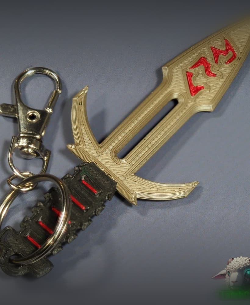 Klingon Keychain 3d model
