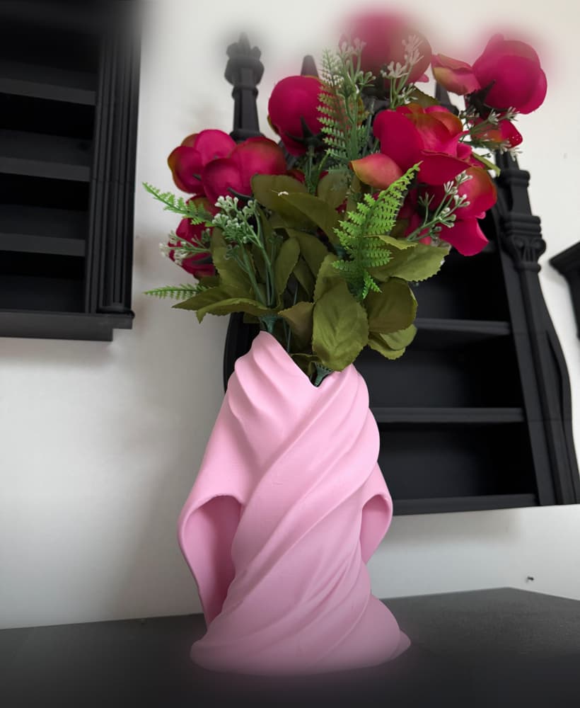 Kimono Vase Natural Flowers Watertight Vase 3d model