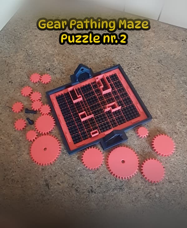 Gear Pathing Maze Puzzle nr 2 3d model