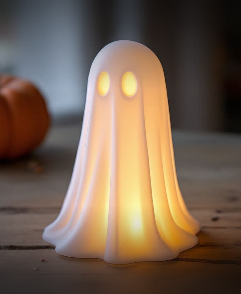 Little Halloween ghost (LED tealight compatible) 3d model