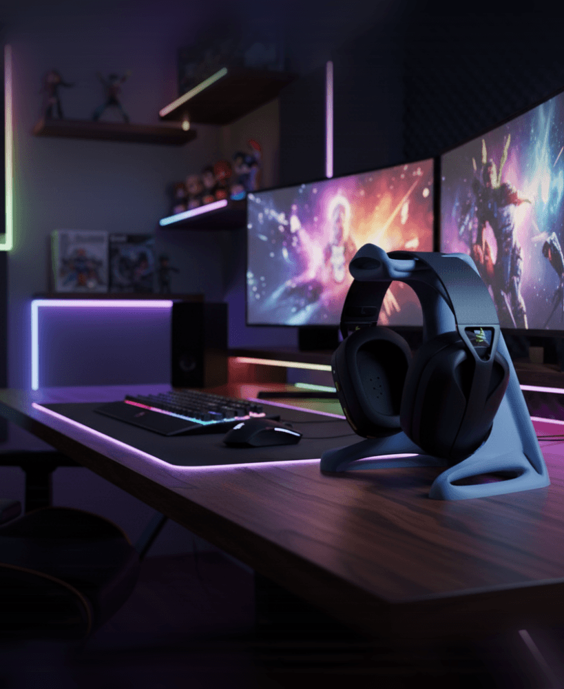 Flux Headphone Stand – Sculptural, Stable, Support-Free 3D Print 3d model