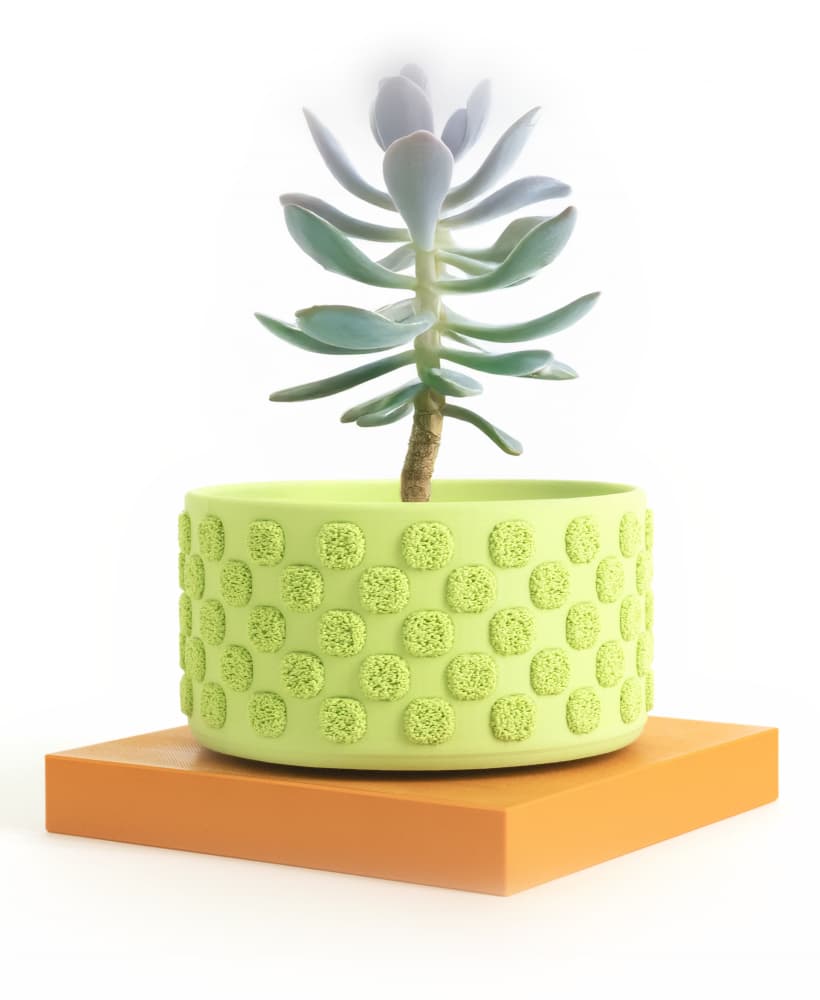 Fuzzy Checkers Planter / Container (120mm) 3d model