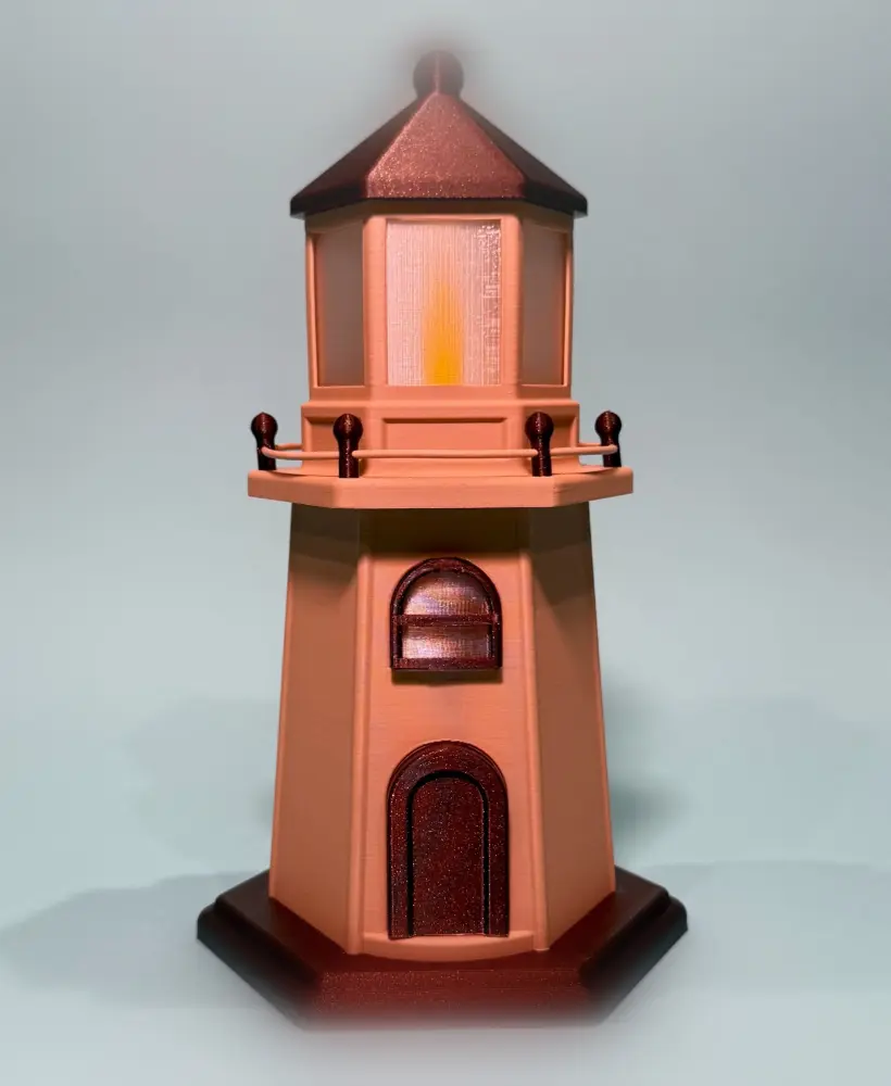 Lighthouse LED Tea Light Decoration 3d model