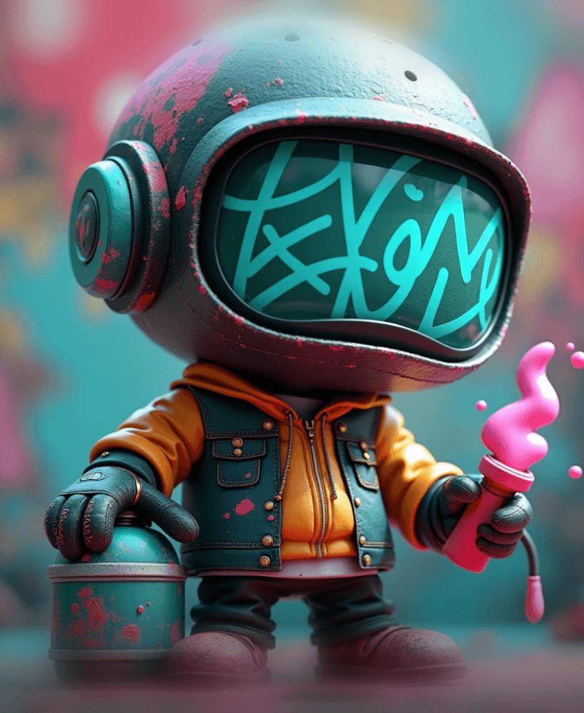 Aether Astro - Pre-Supported Hollow Astronaut with Base 3d model