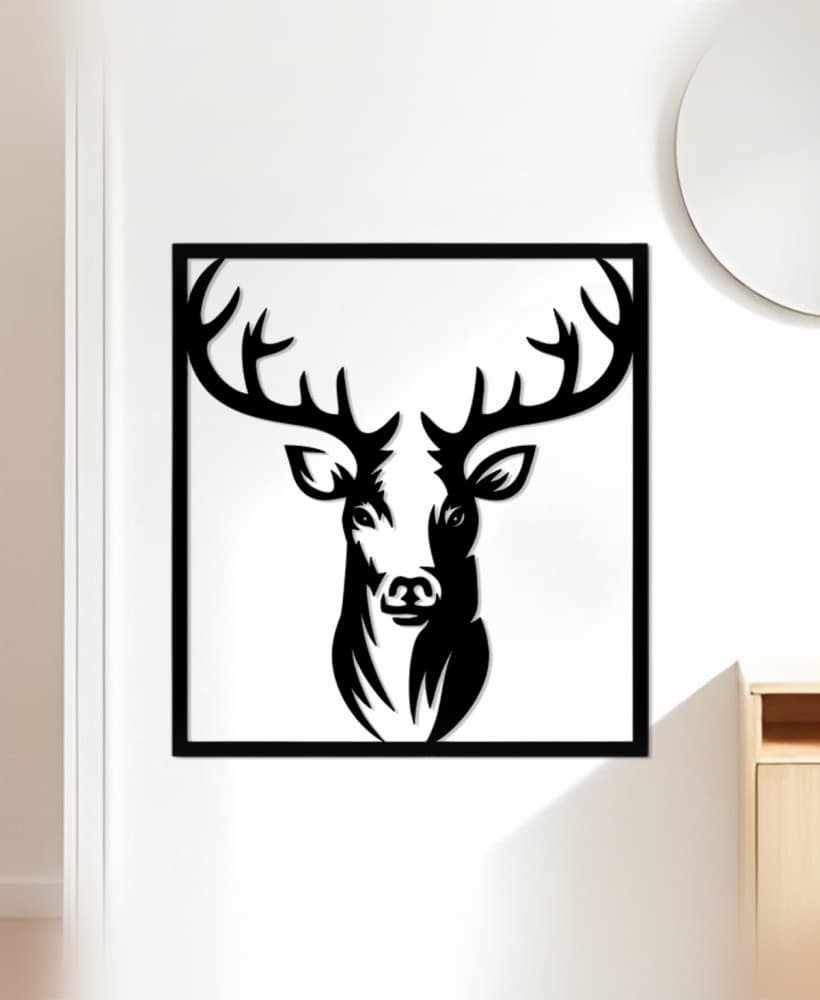 Deer Wall Art, Wall Decor, Home Decor 3d model