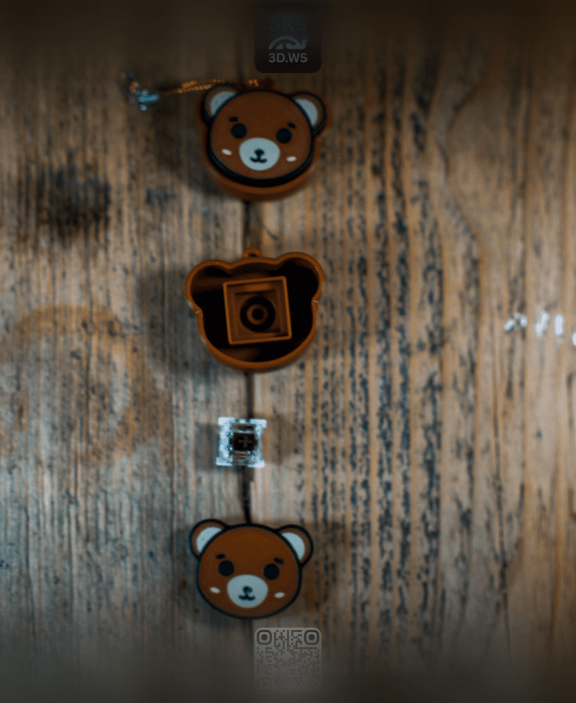 Bear Keycap clicker 3d model