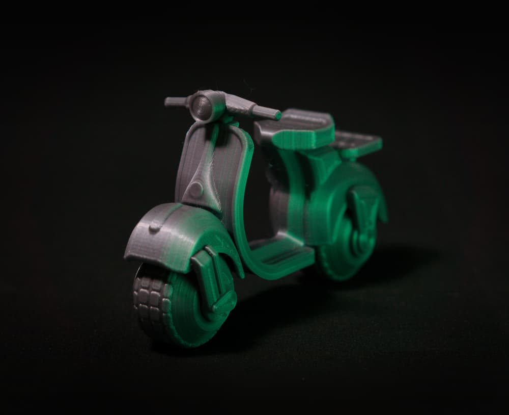 Classic Scooter Bike - Print in place 3d model