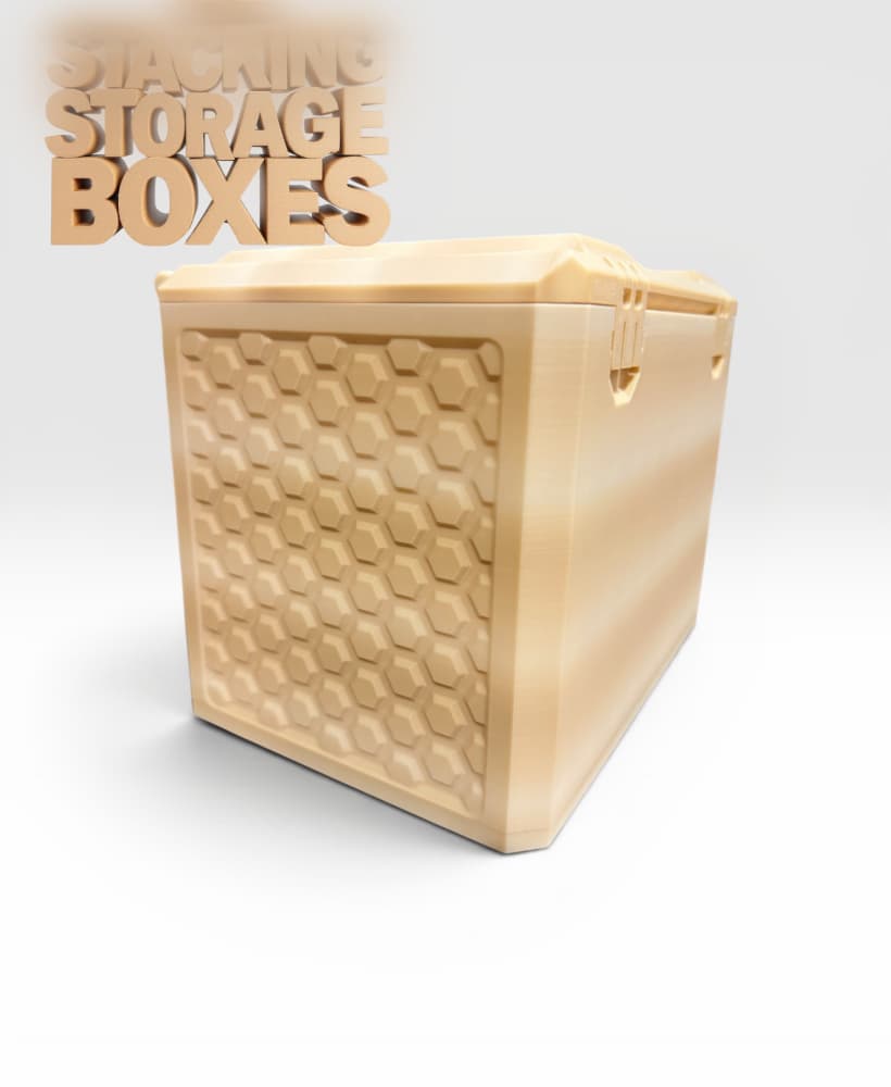 XL PRINT IN PLACE STACKABLE BOXES 3d model