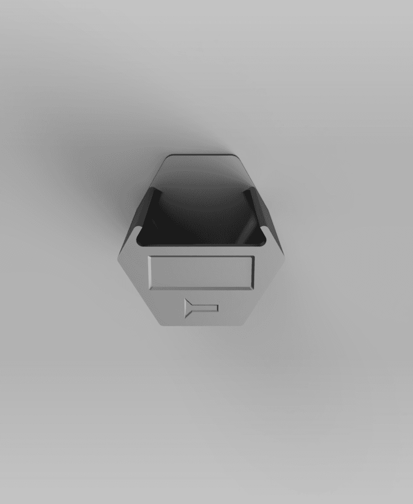 FrogStorage Bestagon - Screws Countersunk Single Compartment 60mm.stl 3d model
