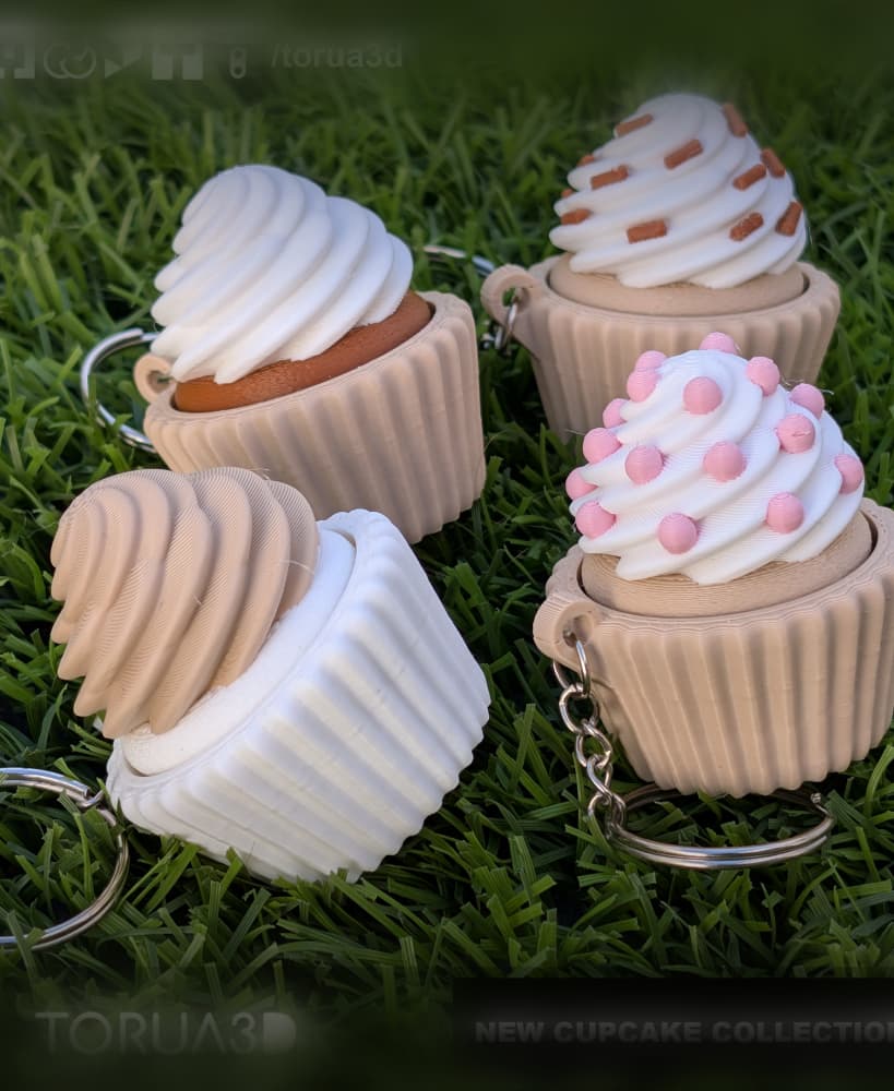 CUPCAKES COLLECTION FIDGET KEYCHAINS 3d model
