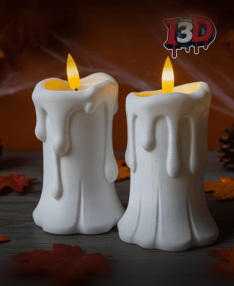 Halloween Candle Set 3d model