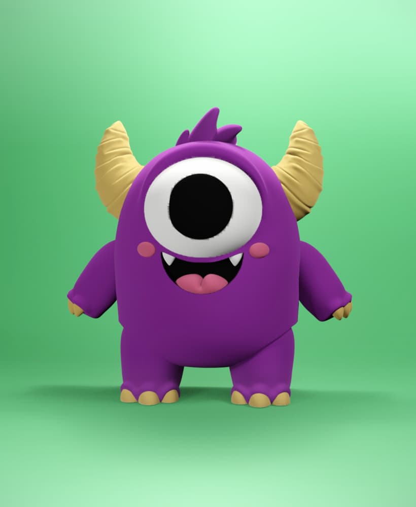 Larry -LIttle Monsters Flexi 3d model