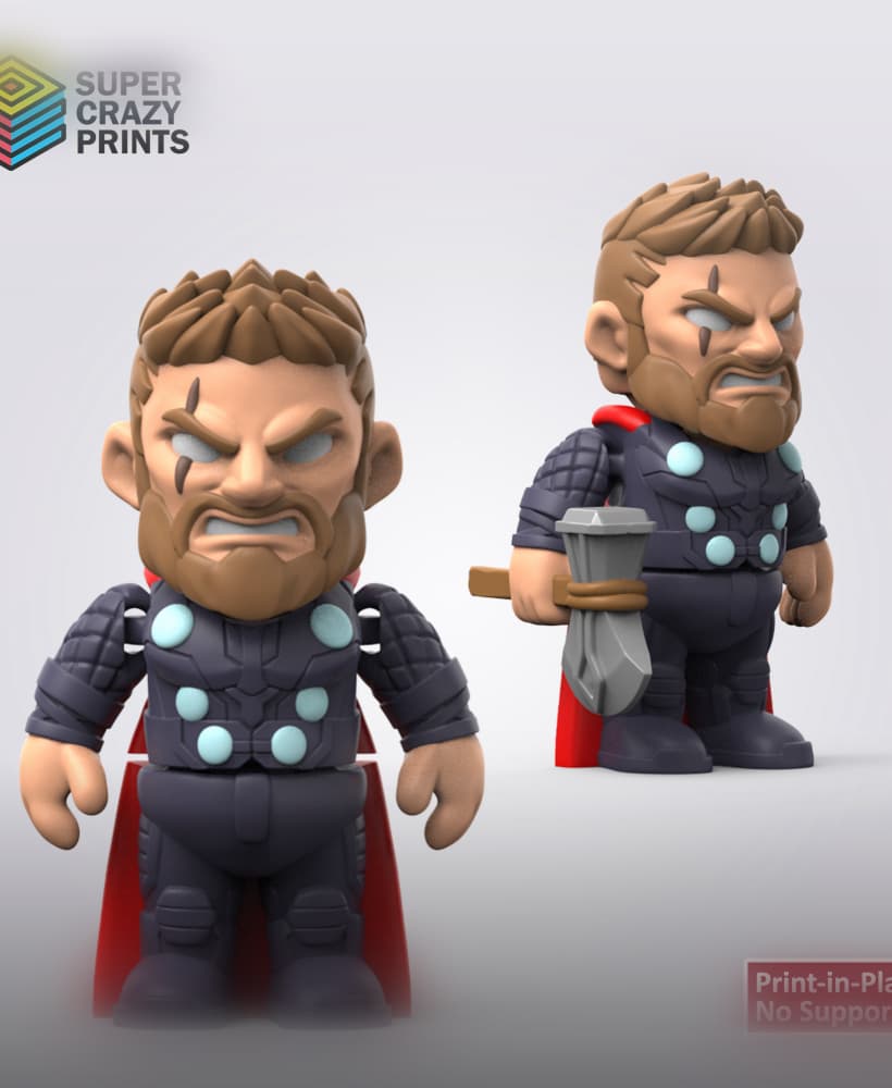 Flexi Thor 3d model