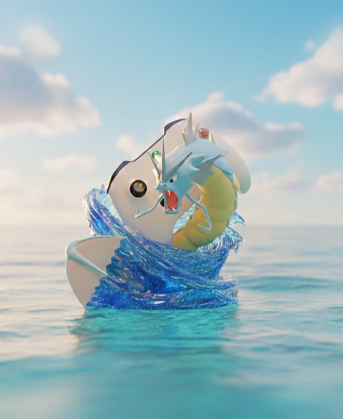 Gyarados Controller Stand 3d model