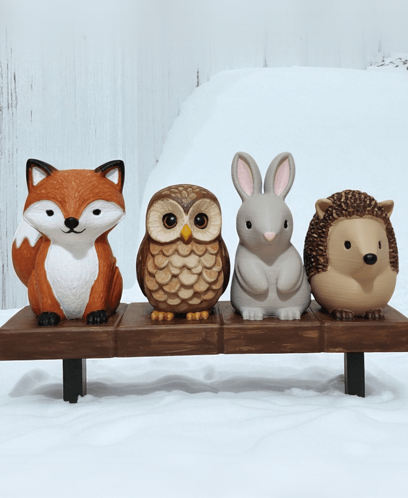 Woodland Animal Figurine 3d model