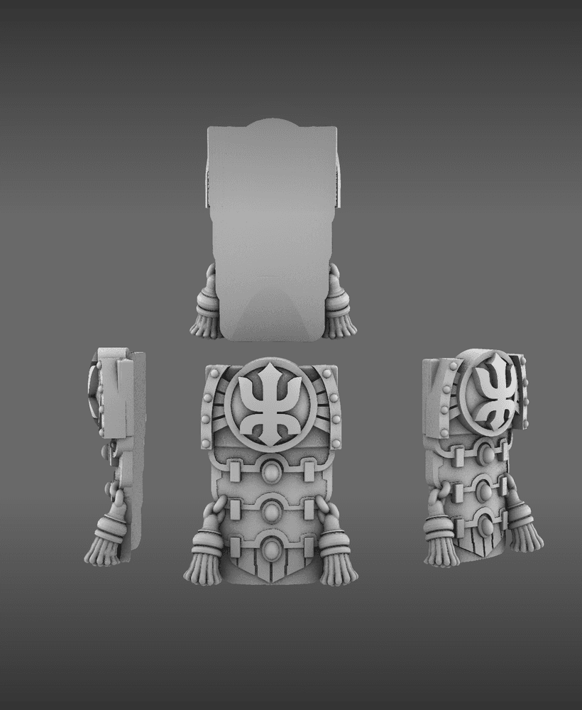 Red Ronin Samurai Tabards 3d model