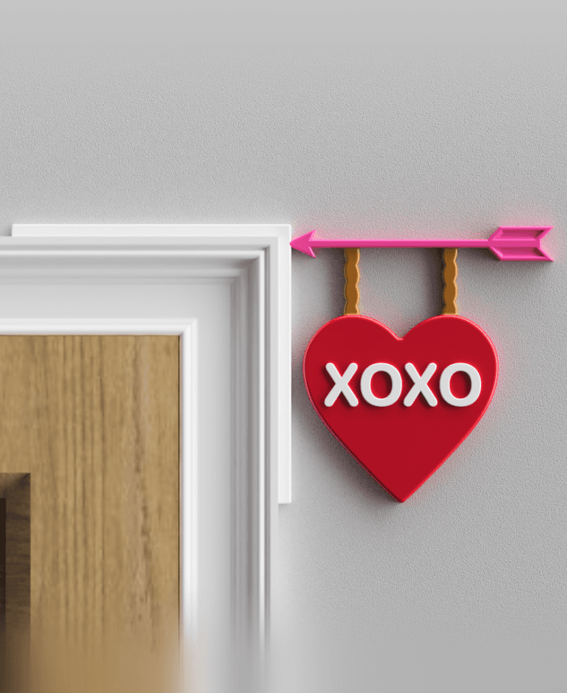 Valentine's Day Door Topper 3d model