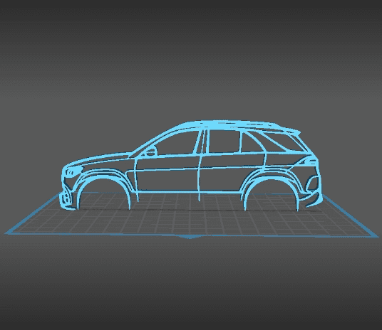 Mercedes - AMG GLE Wall Art 3d model