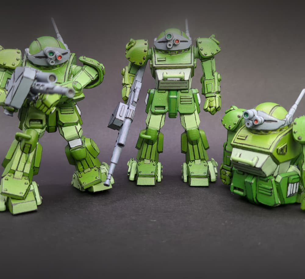 Scopedog Mecha Miniatures Bundle 3d model