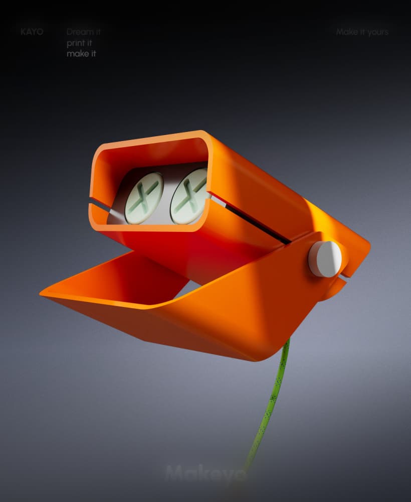 Lamp Kayo - Desktop 3d printed lamp for kids & big kids 3d model