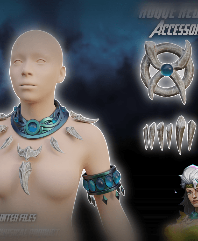 Rogue Redux Accessories Marvel Rivals 3d model