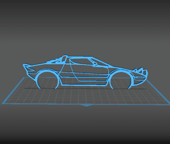 Lancia - Stratos Wall Art 3d model