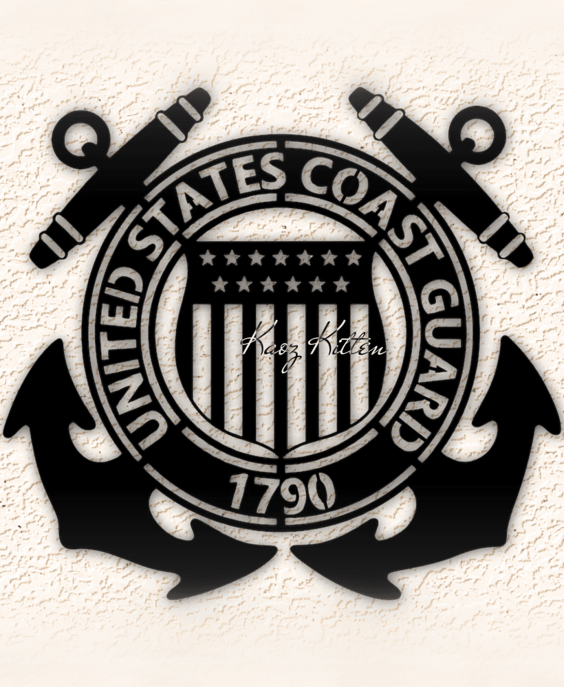 coast guard 2 wall art home decor 3d model