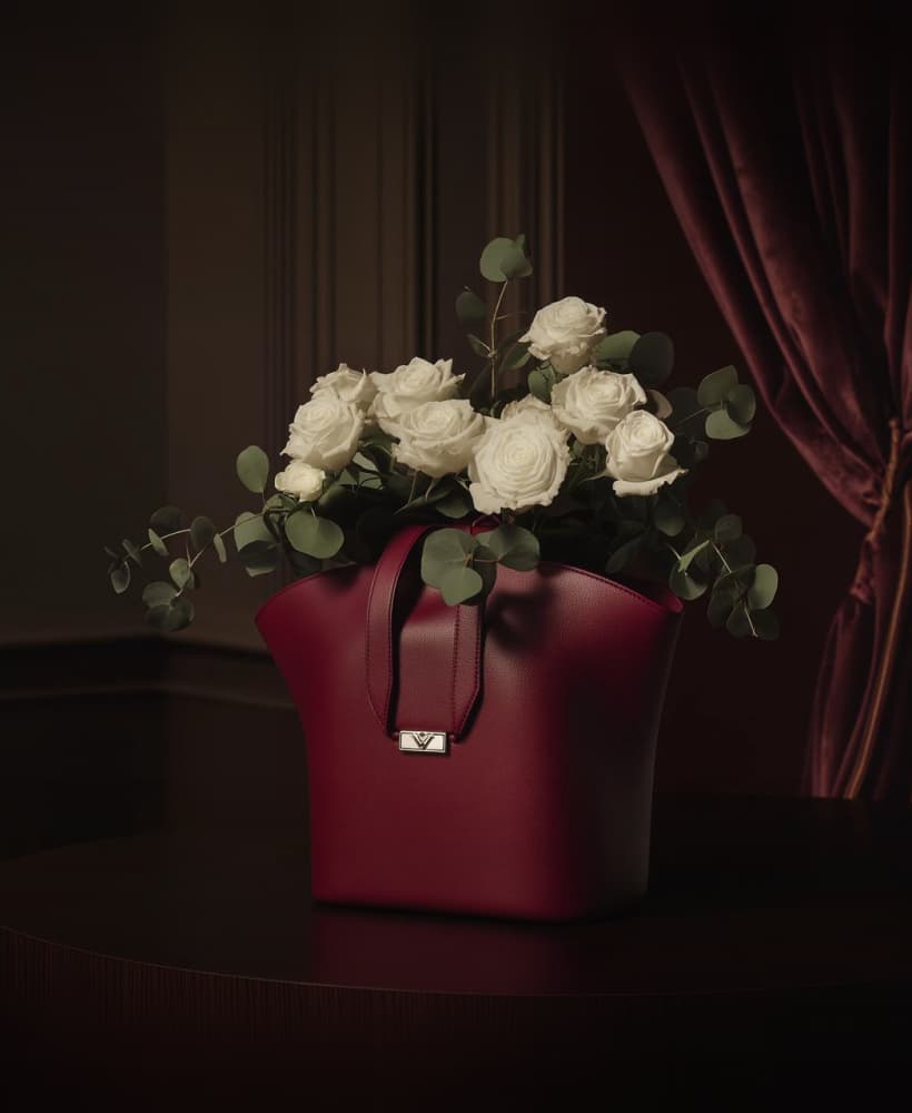 Bordeaux Elegance Vase for Home Decor 3d model