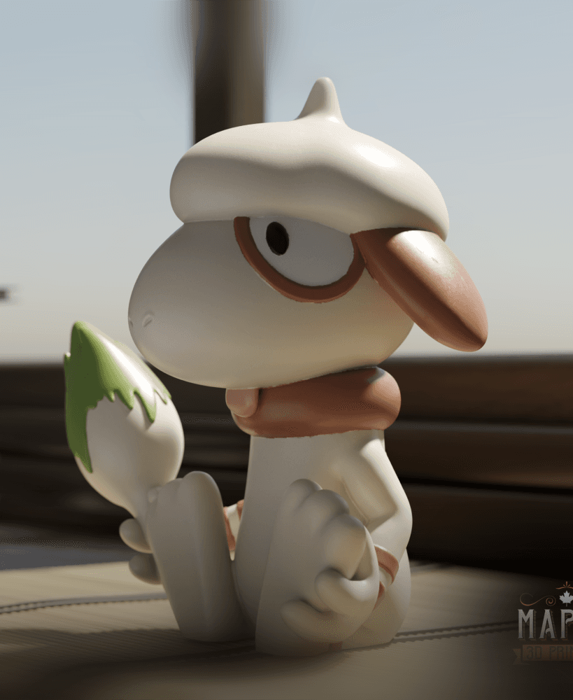 235. Smeargle - Basic & Ornamental 3d model