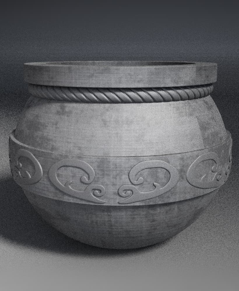 planter - vase - garden urn - pot 21 3d model