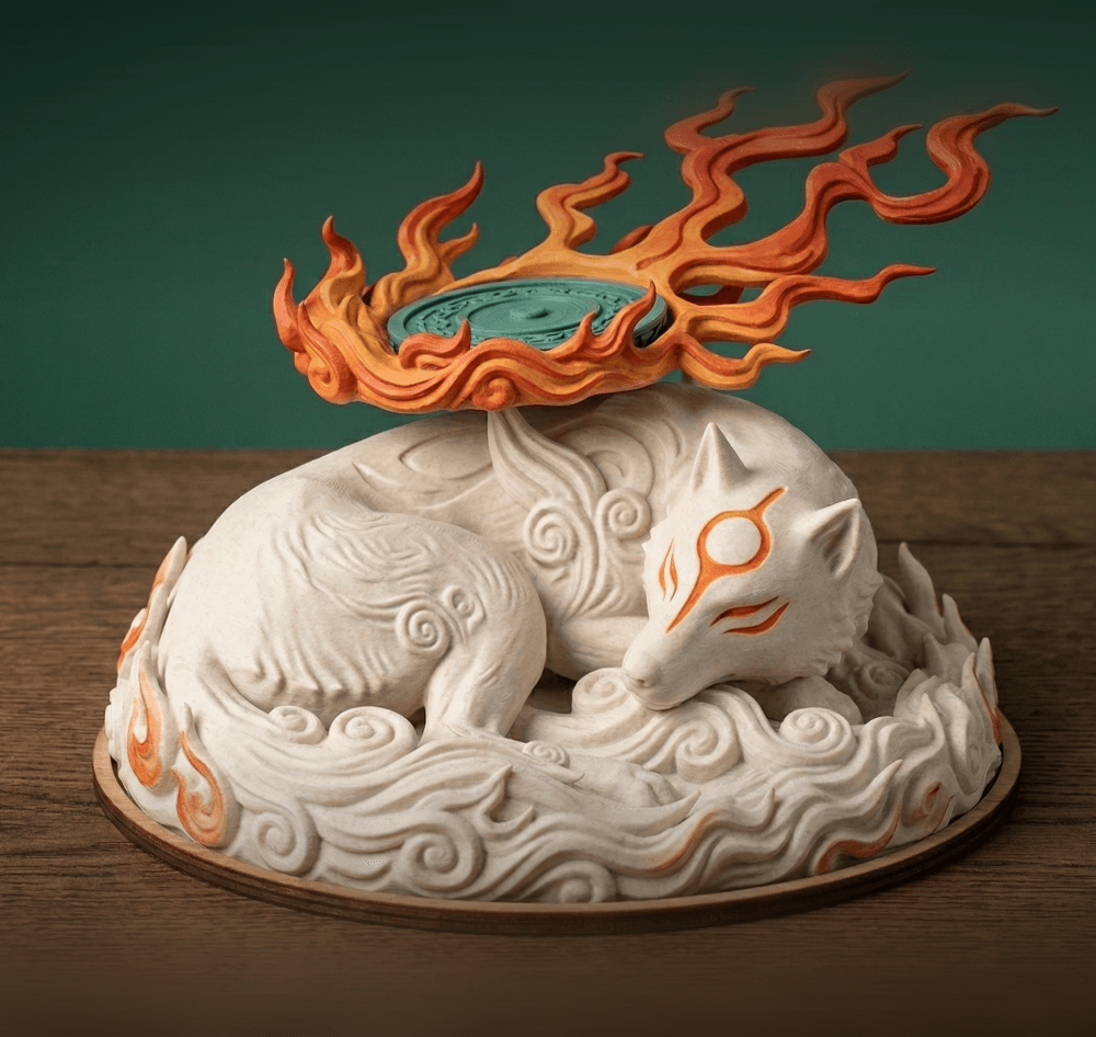 The Okami Sleeping Desk Series: #2 3d model