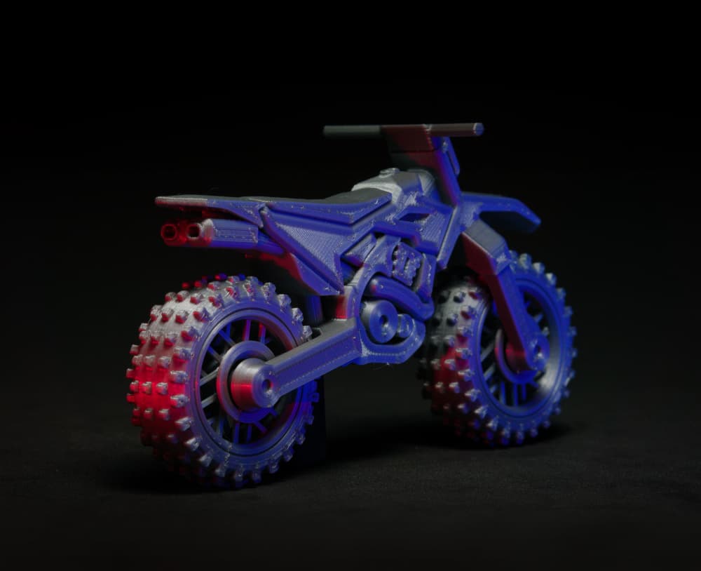 Dirt Bike - Print in place 3d model