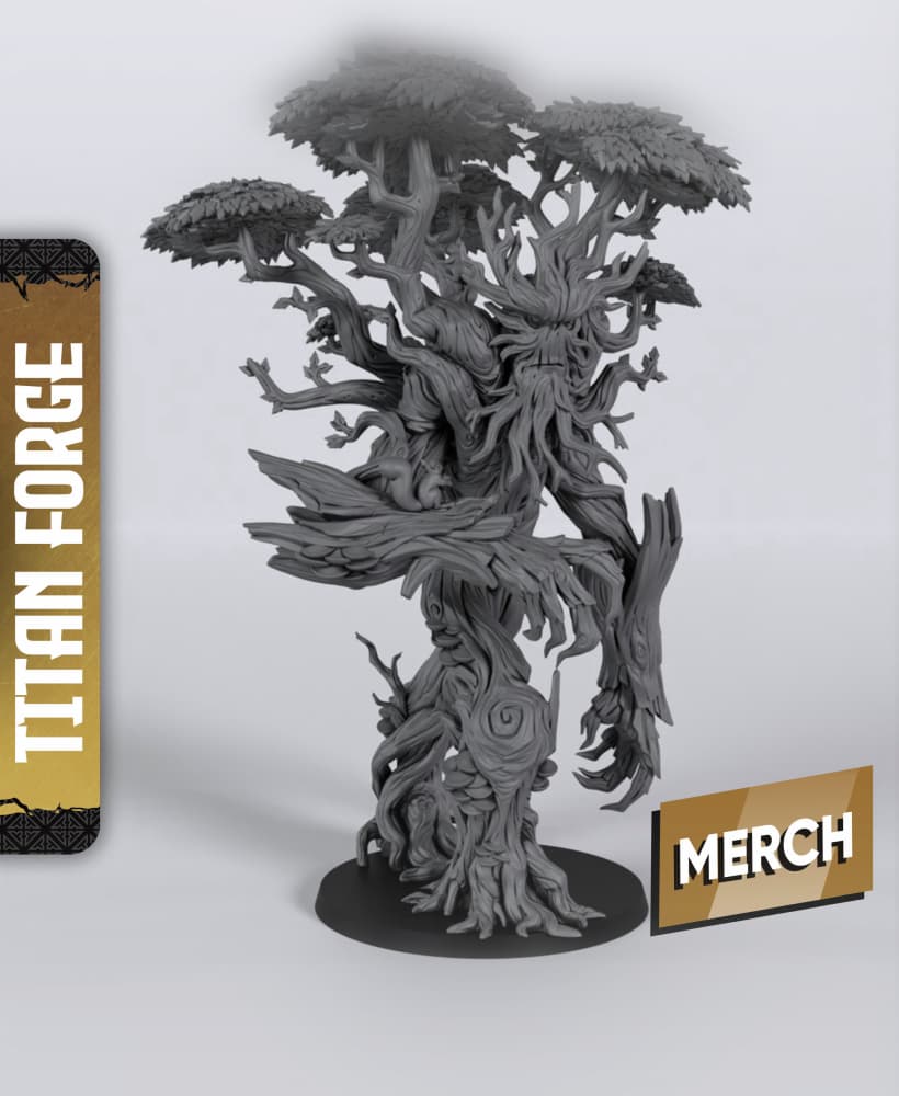 Treefather - With Free Dragon - 5e DnD Inspired for RPG and Wargamers 3d model