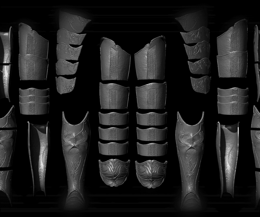 HOSLOW'S LEG ARMOR GREAVES AND TASSETS life size cosplay – Elden Ring Fan Art STL 3d model