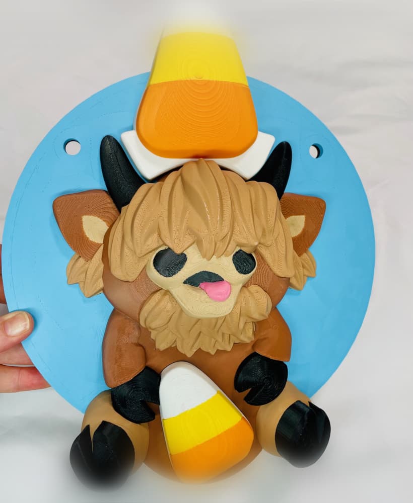 Magnetic Candy Corn Hat For Modular Cow Sign 3d model