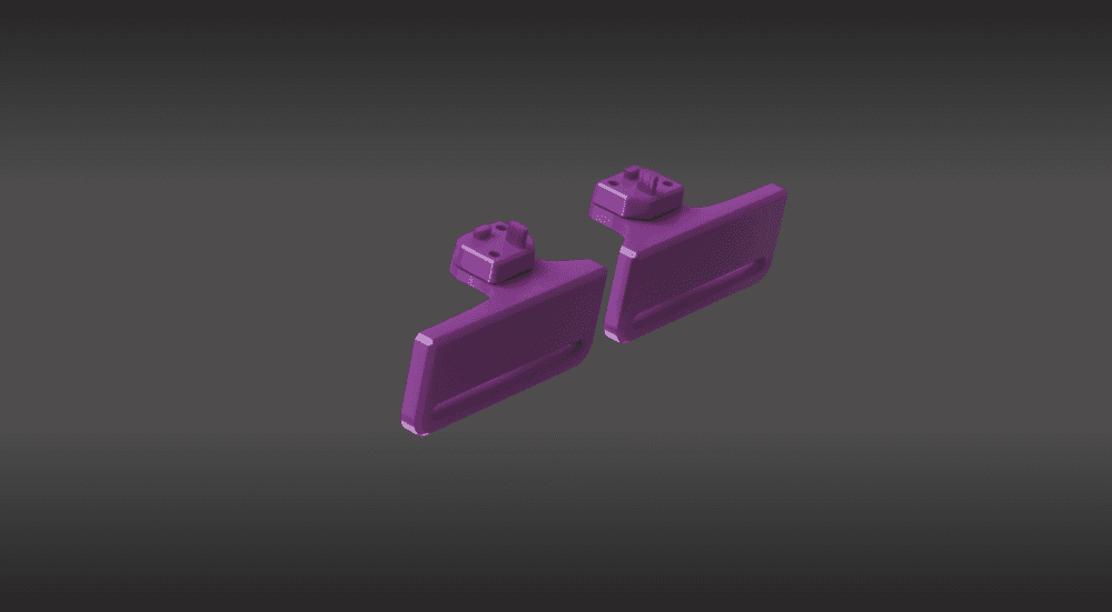 Adjustable Under-TV Hanging Mount For Soundbar 3d model