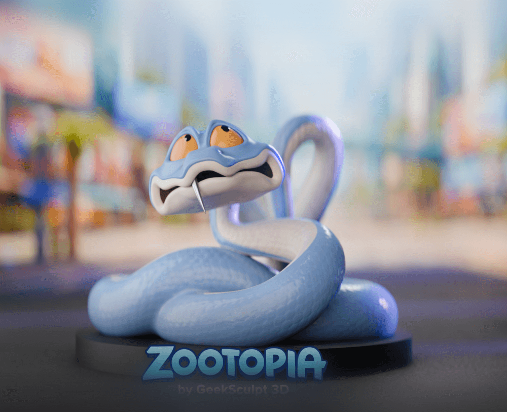 Gary De'Snake Zootopia Collectible Figurine 3d model