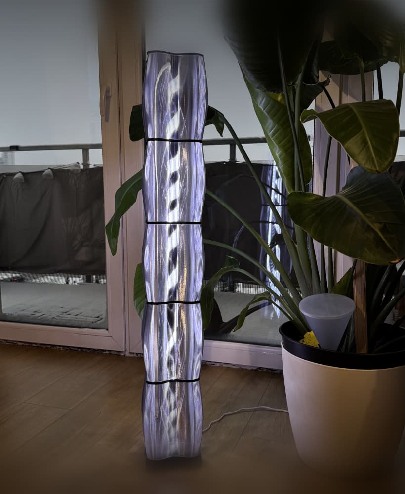 Beta version tall modular lamp 3d model