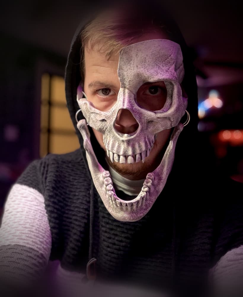 Vampire skull mask 3d model