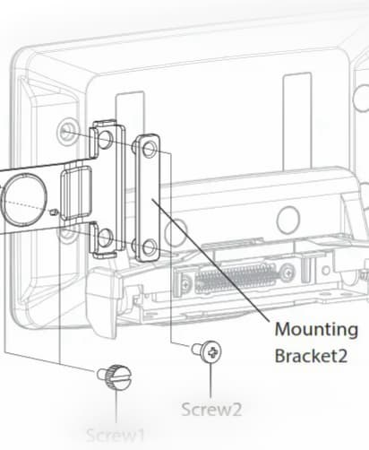 Alpine RUX-H02 mounting bracket 3d model