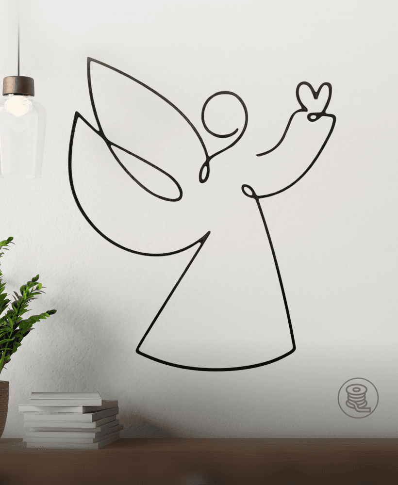 Angel Heart Wall Art 3d model