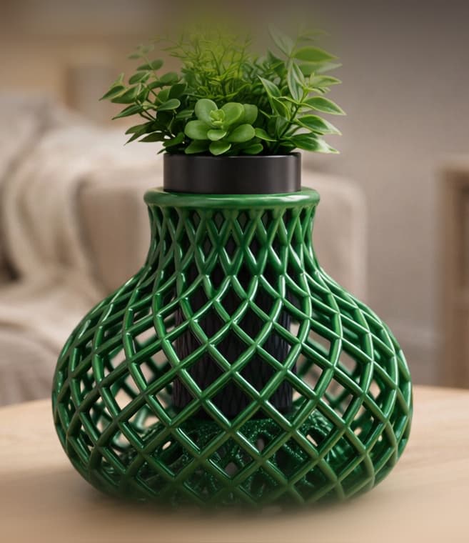 GEOMETRIC LATTICE VASE 3d model