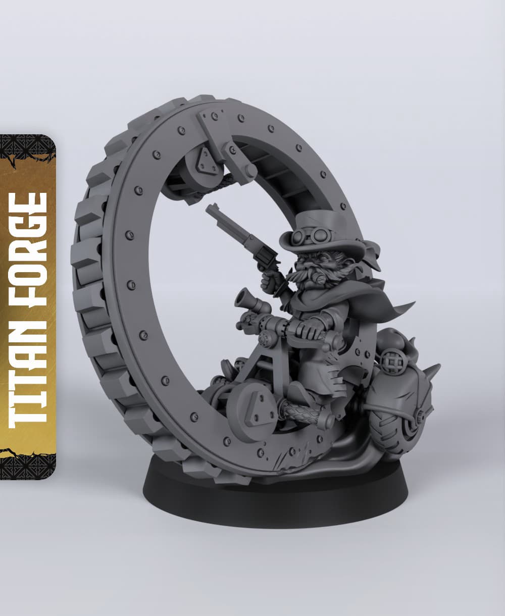 Gnome Rider - With Free Dragon - 5e DnD Inspired for RPG and Wargamers 3d model